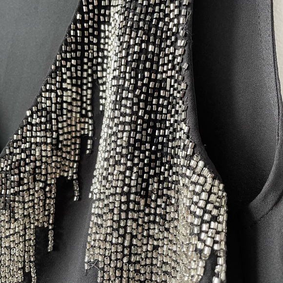 H&M Sleeveless Beaded Party Dress Size 4 - Picture 7 of 8